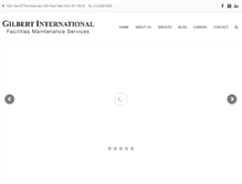 Tablet Screenshot of gilbertinternational.com
